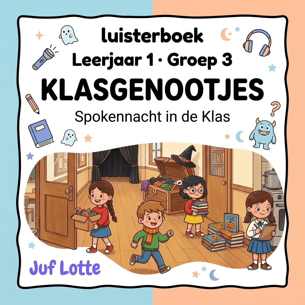 Voorbeeldpagina van de bundel Spokennacht in de Klas